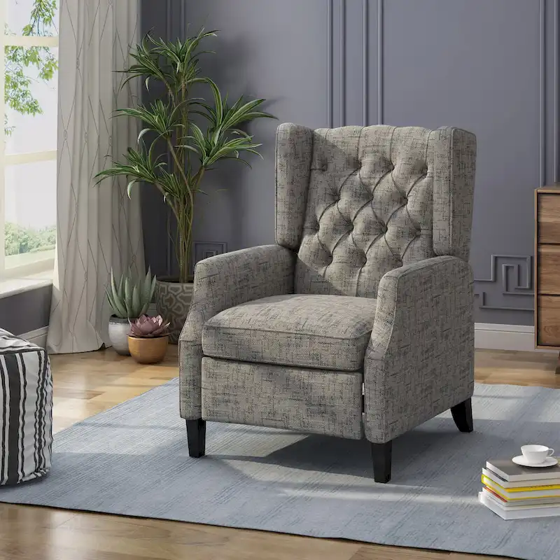 Keating Traditional Wingback Recliner by Christopher Knight Home