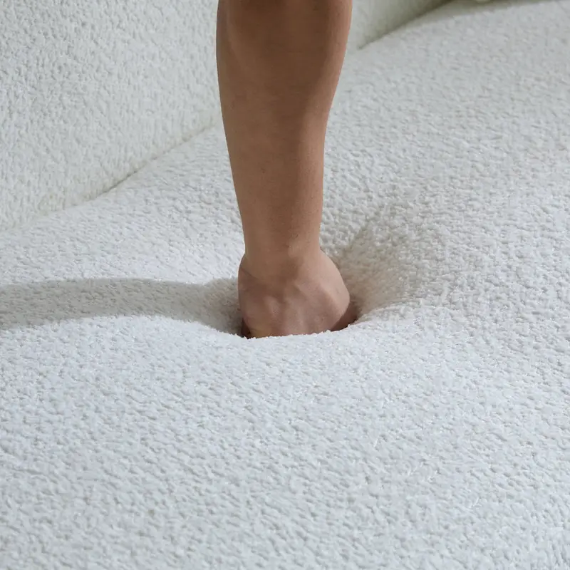 Christopher Knight Home - Tonson 82  Boucle Curved 3-Seater Sofa