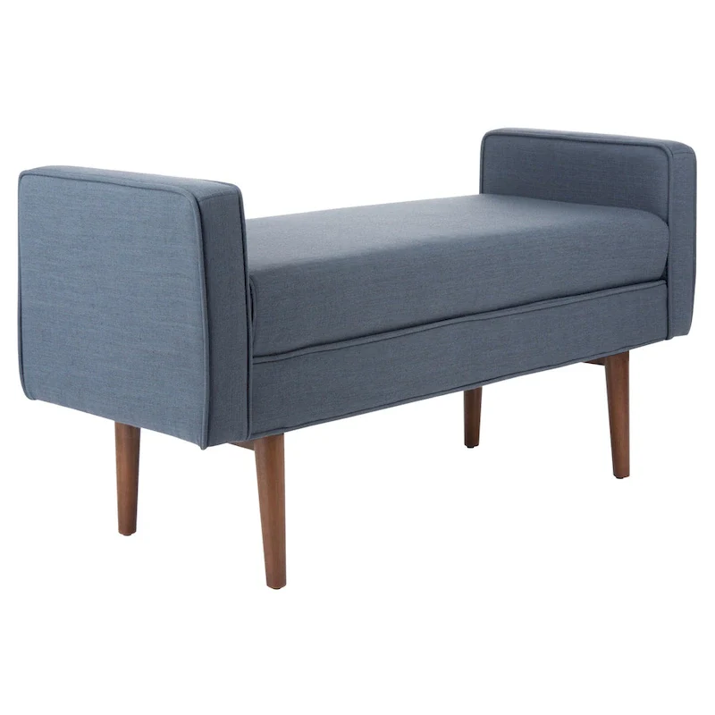 SAFAVIEH Rosalee Mid-Century Modern 25-inch Bench - 49 W x 18 L x 25 H - 49Wx18Dx25H