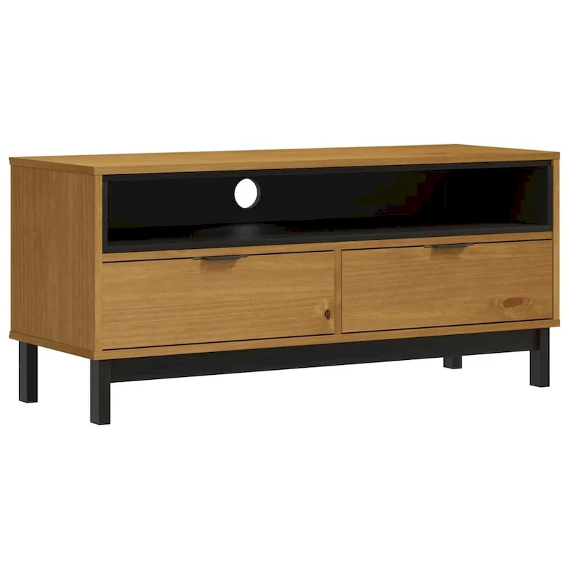 TV Stand 43.3x15.7x19.7 Solid Wood Pine - 43.3 x 15.7 x 19.7
