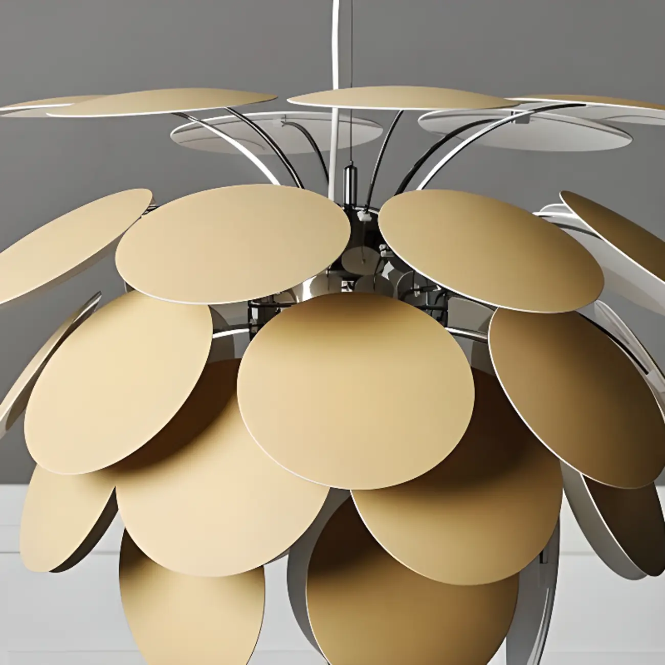 5 Tiers Modern Chandelier with Adjustable Metal Structure
