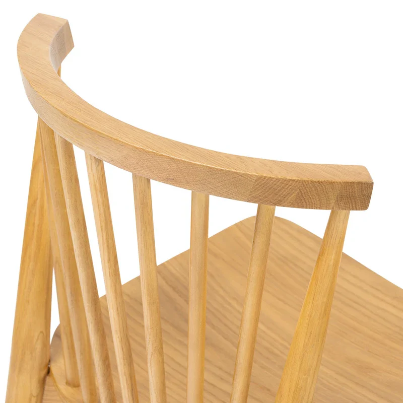 Poly & Bark Ligna Dining Chair - Spindled Bark with Solid Wood Frame