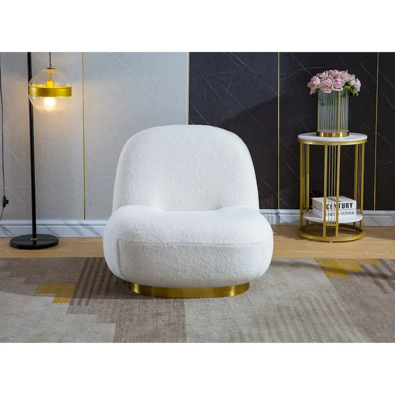 Modern Velvet Swivel Accent Chair