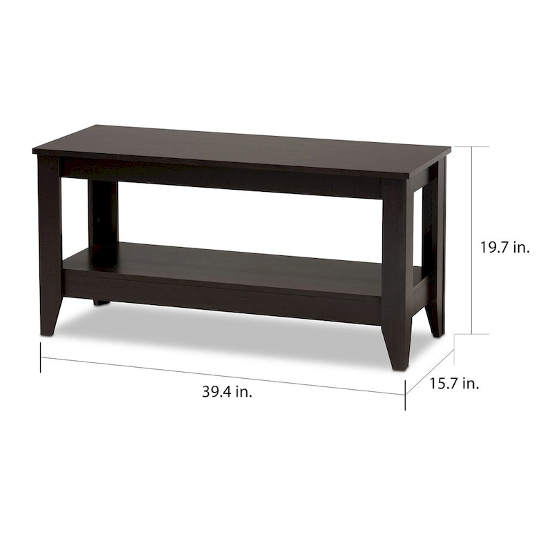Copper Grove Leerdam Modern Rectangular Wenge-finished Wood Coffee Table