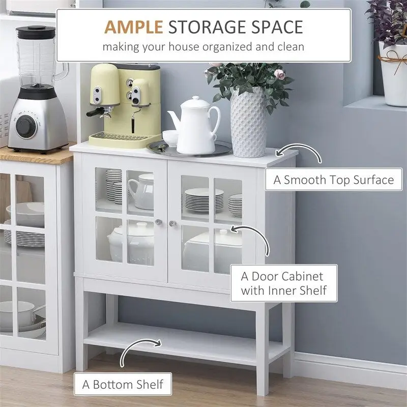 Modern Sideboard Buffet Cabinet - 31.5 L x 11'W x 33 H