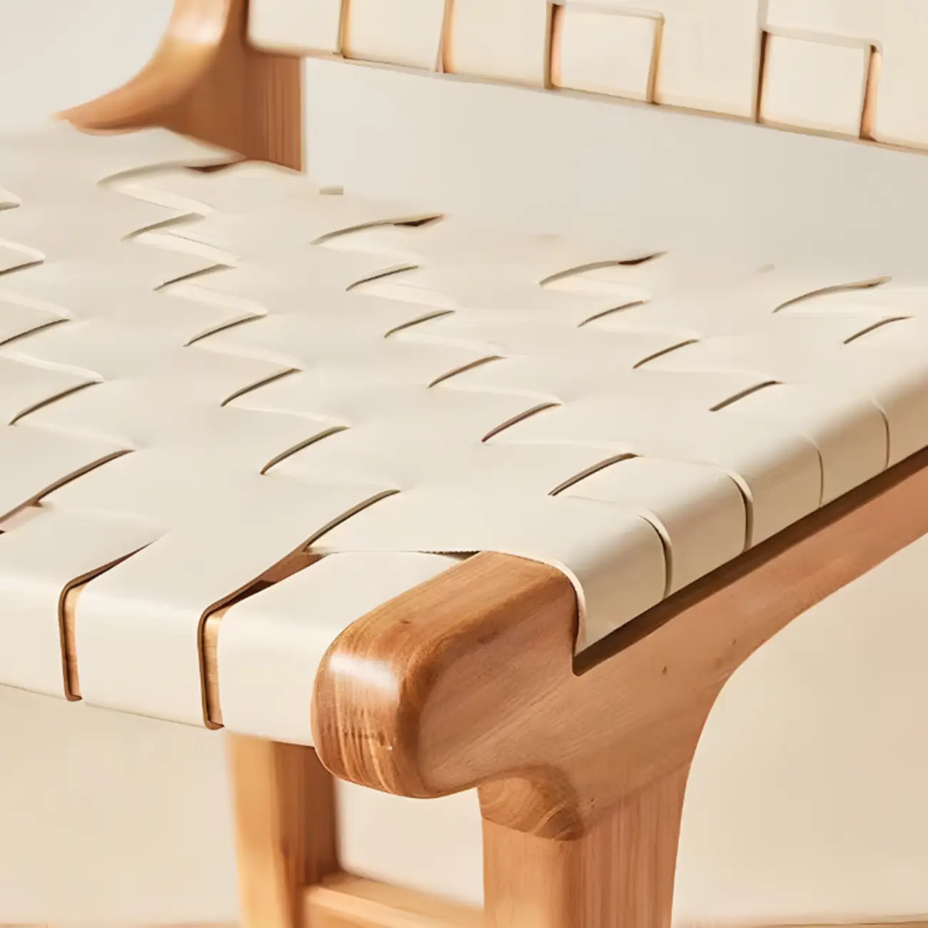 Modern Square Rattan Seat Counter Height Stools with Back