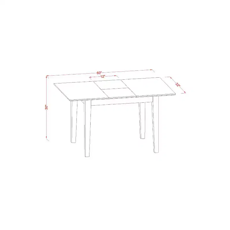 HomeStock Table with 12 in butterfly leaf