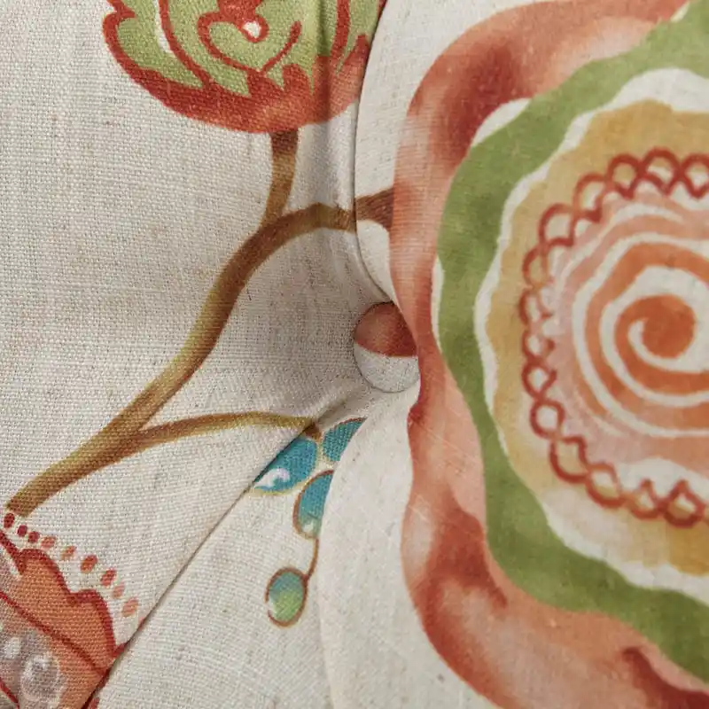 Bree Hourglass Tufted Armless Chair