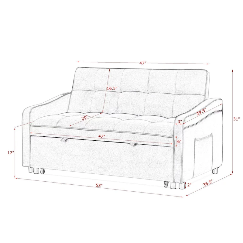 MM Loveseats Sofa Bed