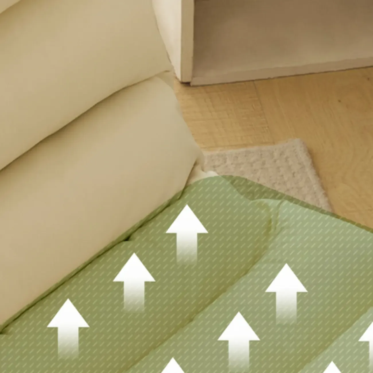 Casual Beige Leather Adjustable Office Chair