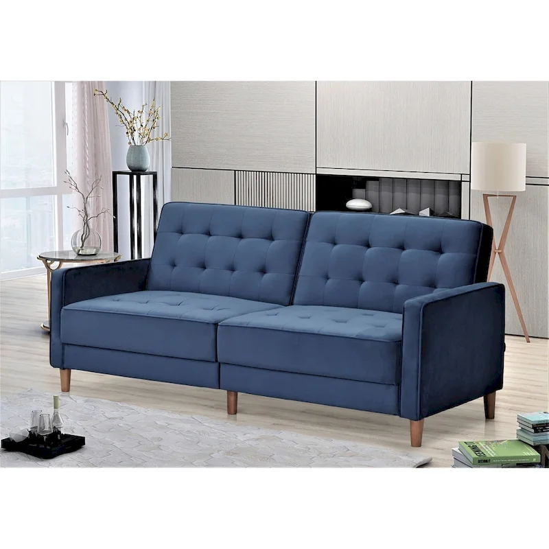 Tufted Velvet Sofa Bed Sleeper