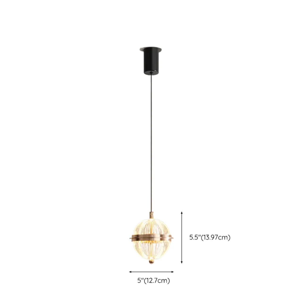 Mini Adjustable Clear Acrylic LED Dining Pendant Light