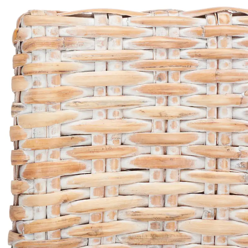 SAFAVIEH Ginny Wicker Washed Out Grey Arm Chair - 28 W x 24 D x 33 H - 28Wx24Dx33H