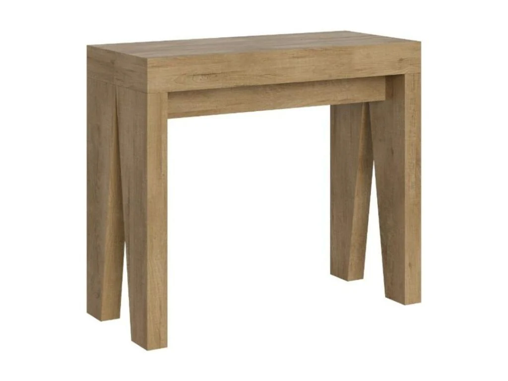 Console Extensible Bois - Naturel clair