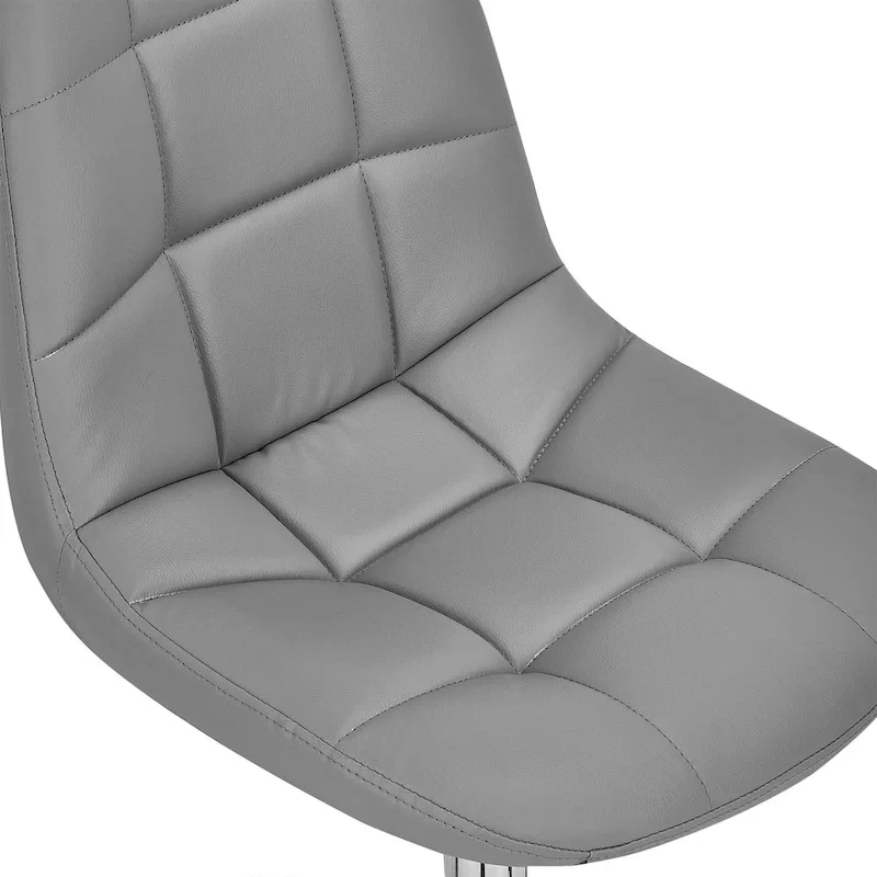 Armless Home Office Chair, Height Adjustable Computer Desk Chair with Wheels