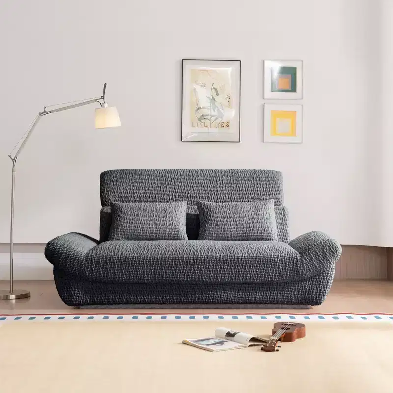 EHMKNP 2-Seater Sailboat Elliptical Sofa  High-Density Compressed Foam Luxury Living Room Couch