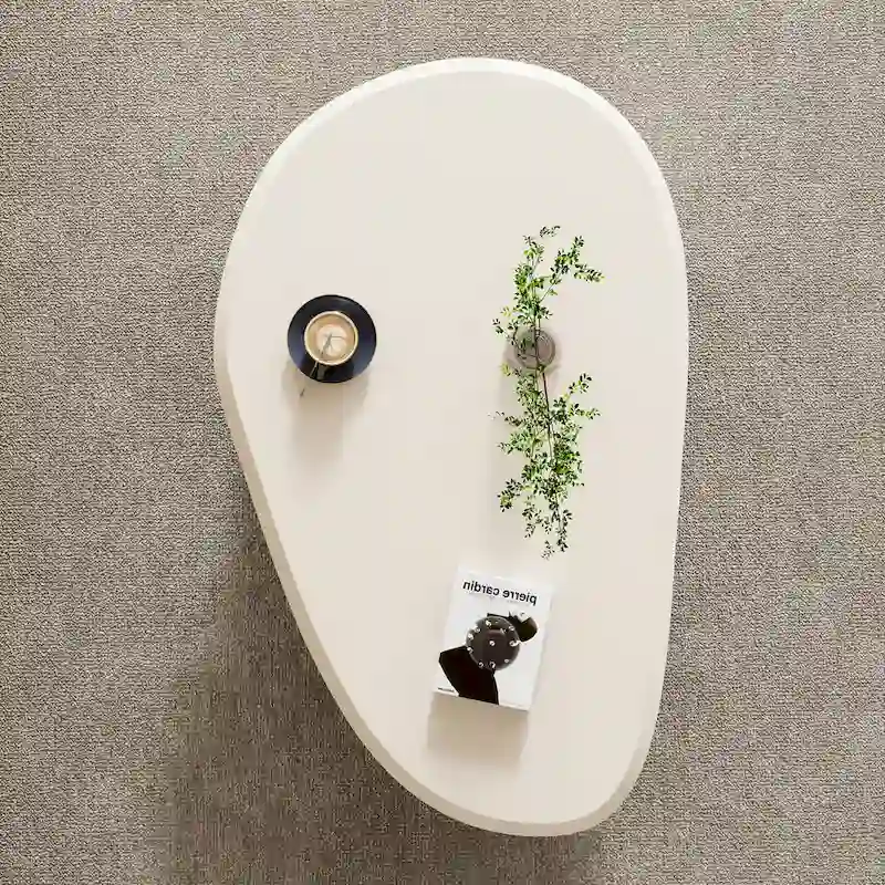 51 Modern Wood Coffee Table with 3 ball legs