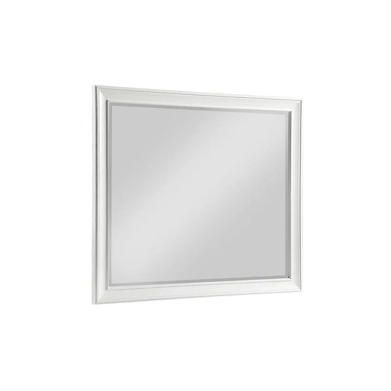 Leo 6 Piece White Modern Panel Bedroom Set