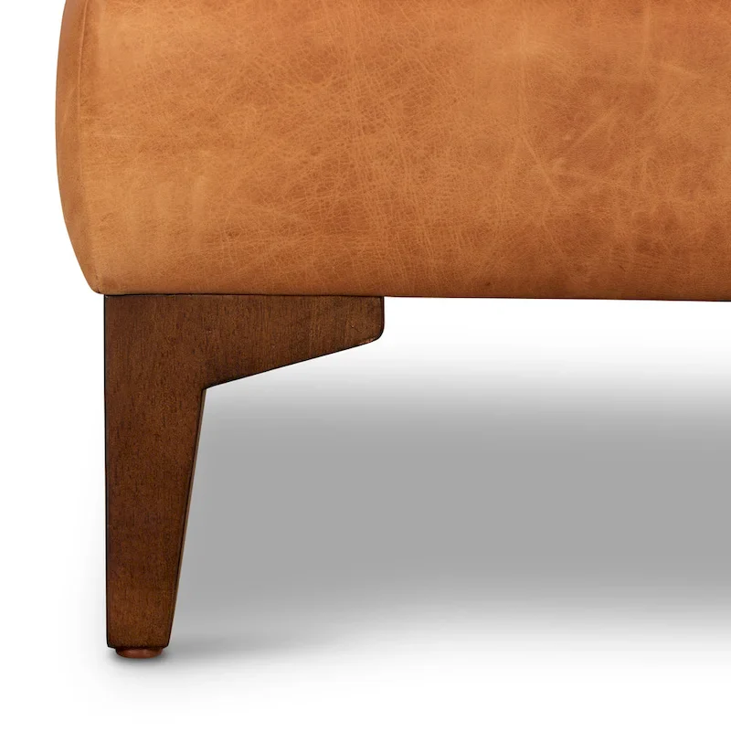 Poly & Bark Essex Ottoman - Full Grain Genuine Italian Leather