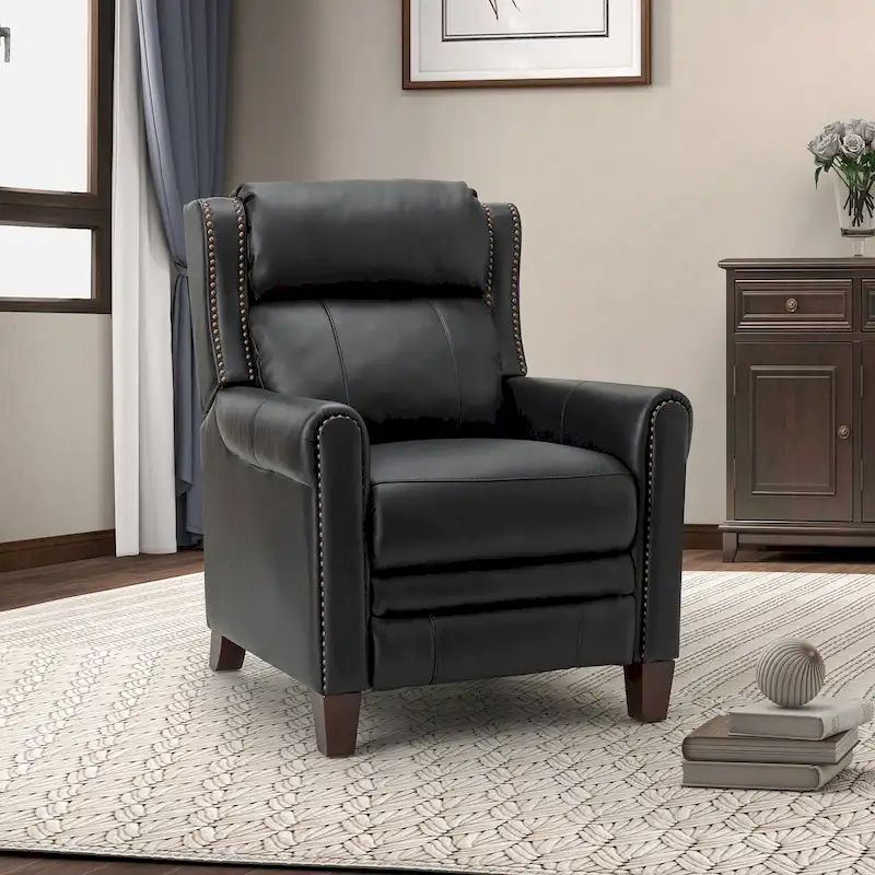 Felisa 32.48 Wide Genuine Leather Manual Recliner