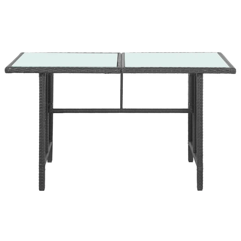 vidaXL Patio Furniture Set Conversation Set Sectional Sofa with Table Rattan - 47.2 x 27.6 x 26