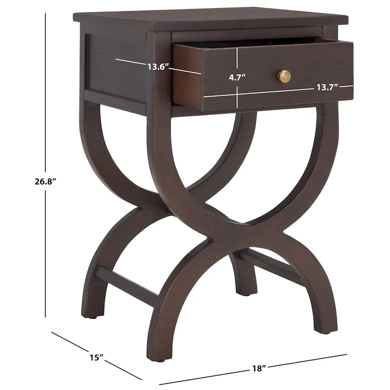 Liller 1-Drawer Accent Table Nightstand (Fully Assembled) - 18 W x 15 D x 27 H - 18Wx15Dx27H