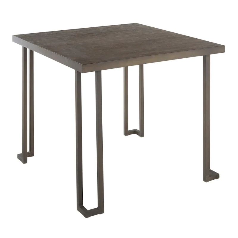 Carbon Loft Arturio Industrial Wood & Metal Dinette Table