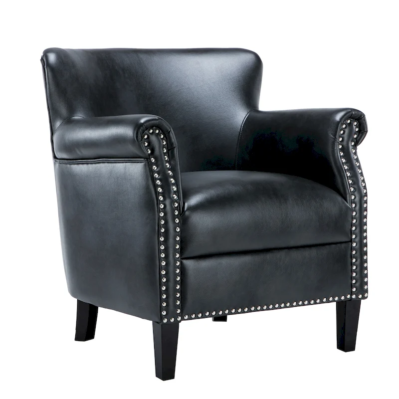 Hendrick Faux Leather Club Chair by Greyson Living
