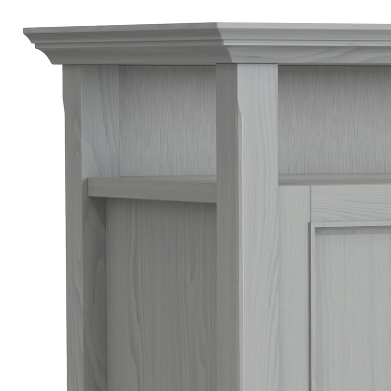 WYNDENHALL Halifax 54 inch Wide Solid Wood Transitional TV Stand - 54 W x 18.9 D x 31.9 H