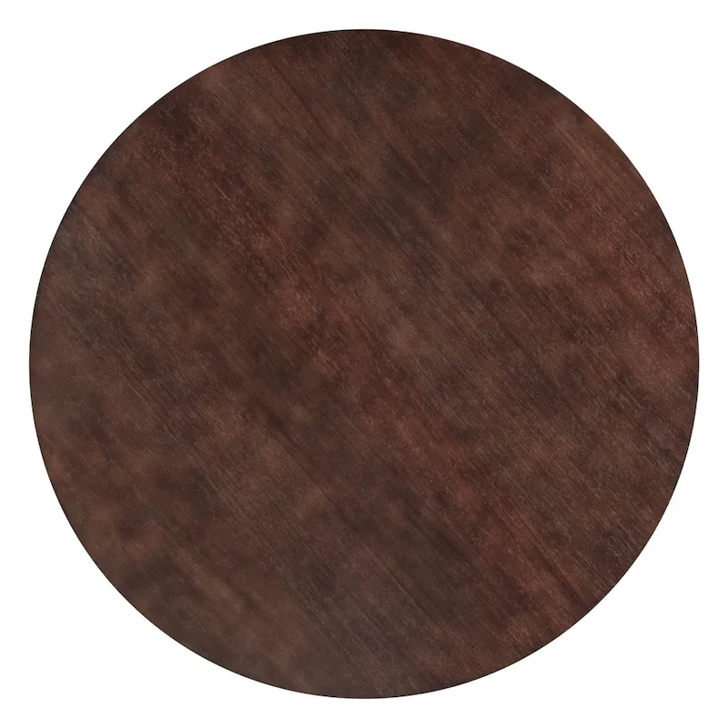 Retro 5-Piece Wooden Dining Table Set with 4 Chairs & Round Table