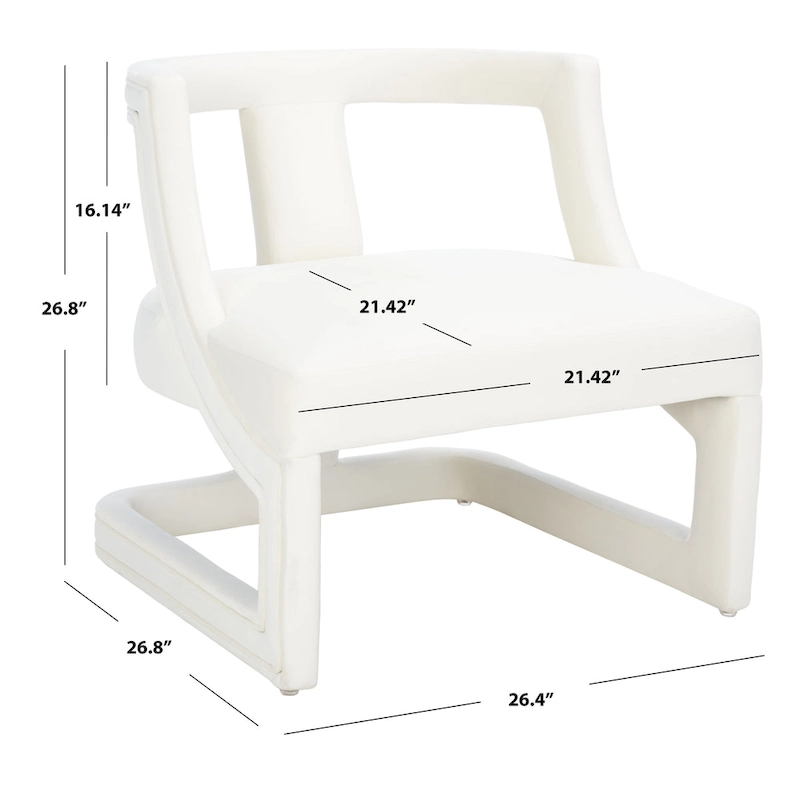 SAFAVIEH Emelie Accent Chair - 27 W x 27 D x 27 H - 26Wx27Dx27H