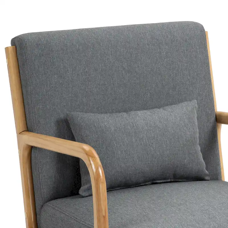 Upholstered Armchair Accent Chairs with Pillows Set of 2