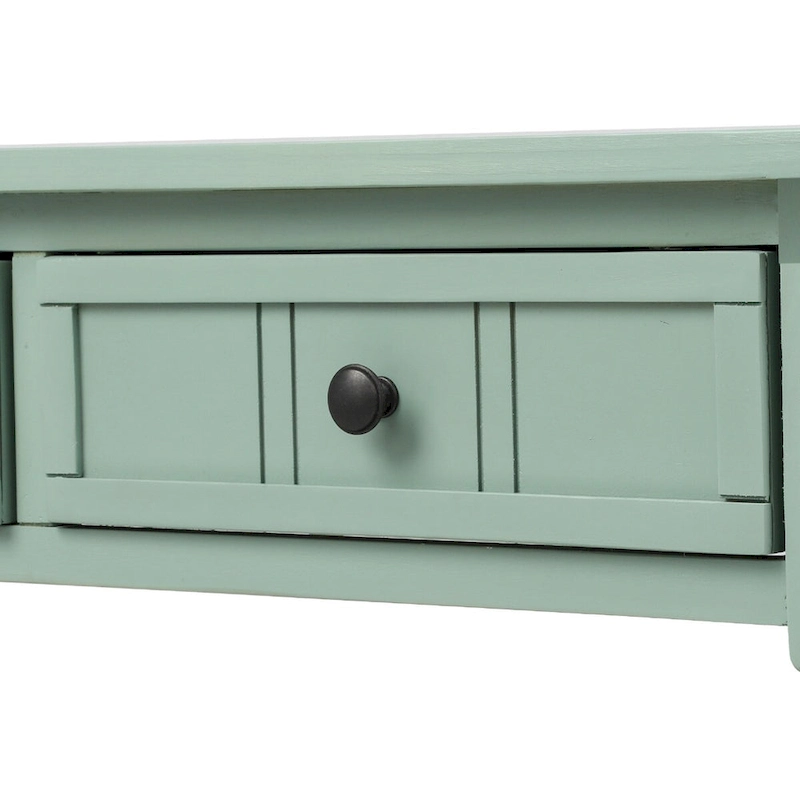 Daisy Series Console Table Traditional Design with Two Drawers and Bottom Shelf Acacia Mangium