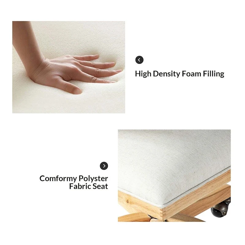 Calcutta Modern Rattan Back Task Chair with Solid Wood Legs by HULALA HOME