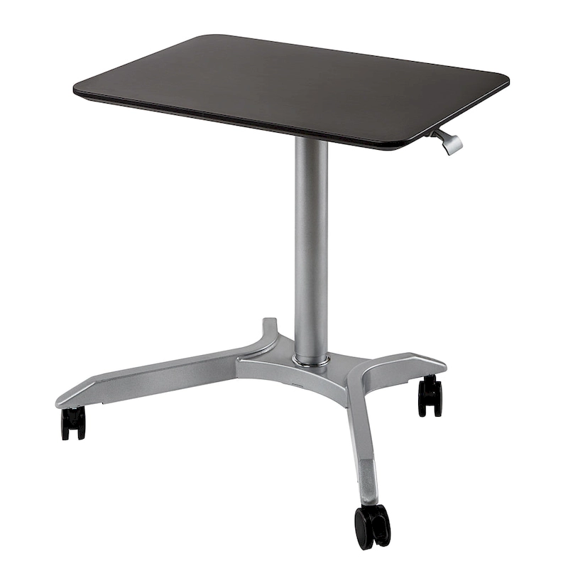 airLIFT XL 28 Pneumatic Height Adjustable Sit-Stand Mobile Laptop Computer Desk Cart