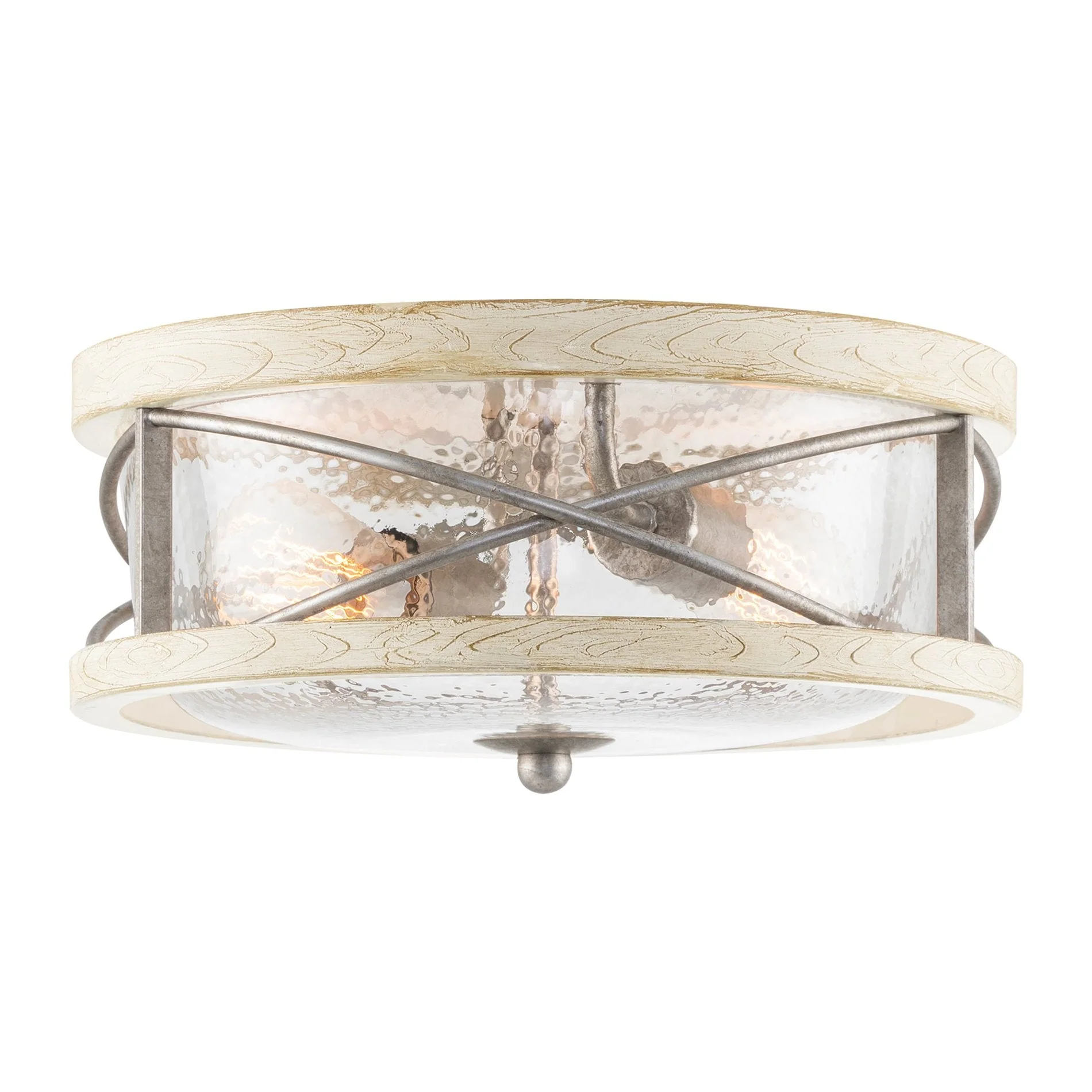 Blaylock 13 2-Light Modern Farmhouse Flush Mount Ceiling Light