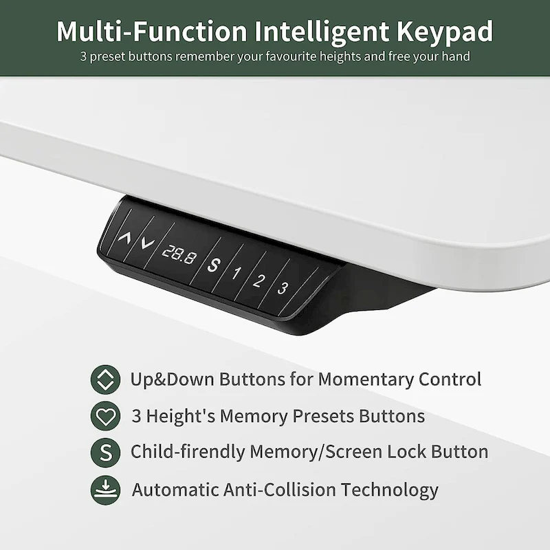 FEZIBO/Home Office Furniture/Wood/Desk With Keyboard Tray/Desks