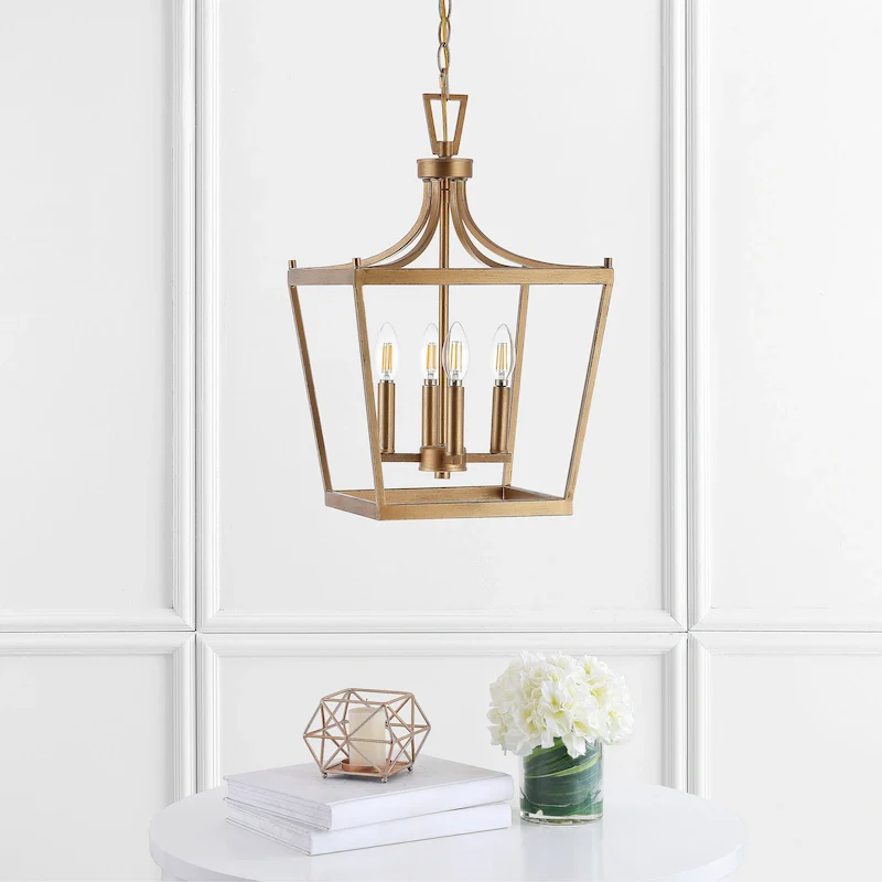 SAFAVIEH Lighting Olgica 4-light Pendant - 13 x13 x24.75-96.75  - 13Wx13Dx97H