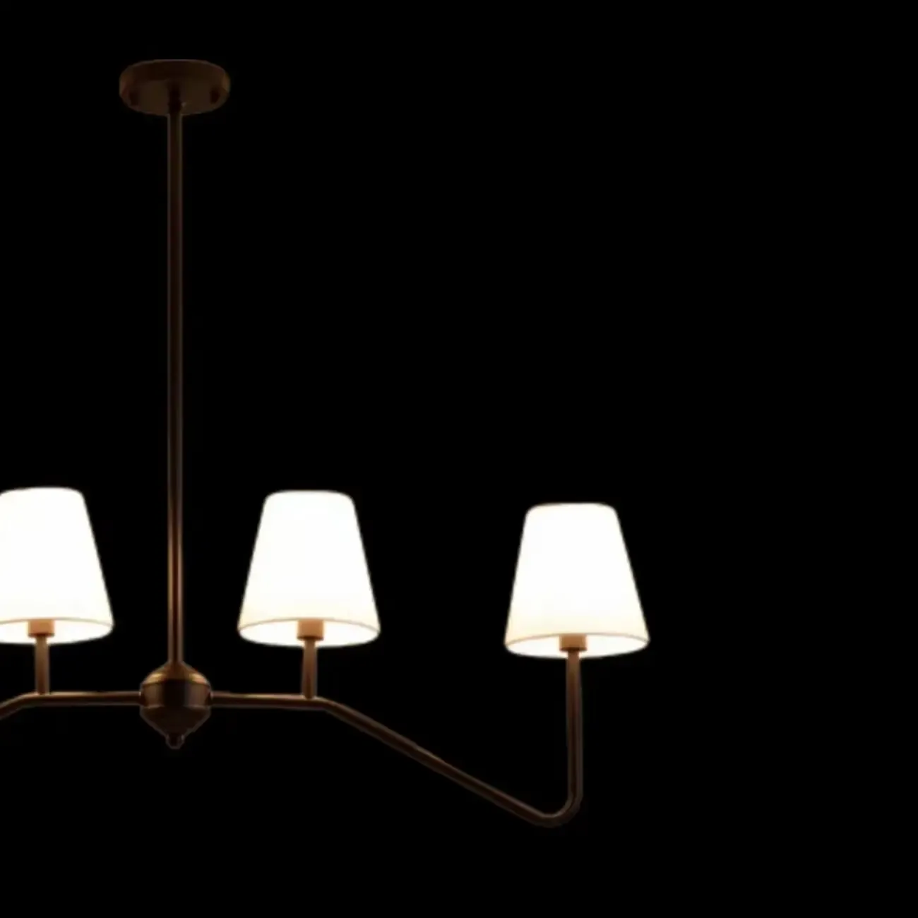 Black Metal Island Pendant Light with 4 Lights in Fabric Cylinder Shape