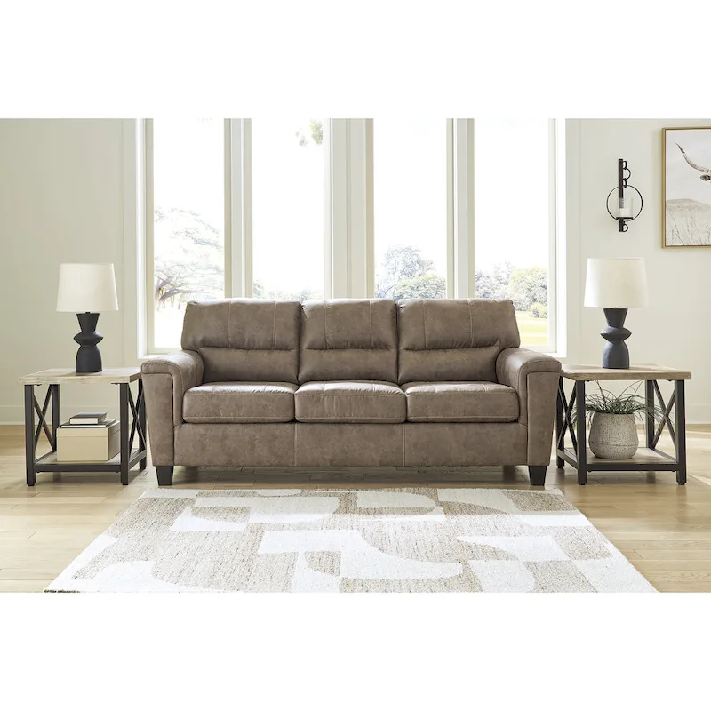 Signature Design by Ashley Navi Fossil Queen Sofa Sleeper - 89 W x 38 D x 39 H