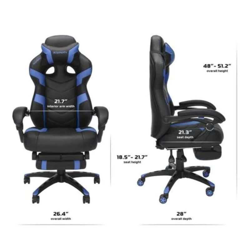 RESPAWN 110 Pro Gaming Chair - Gaming Chair with Footrest, Ergonomic Computer Desk Chair