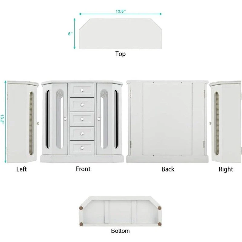 Jewelry Box - 5D x 13.5W x 13.2H