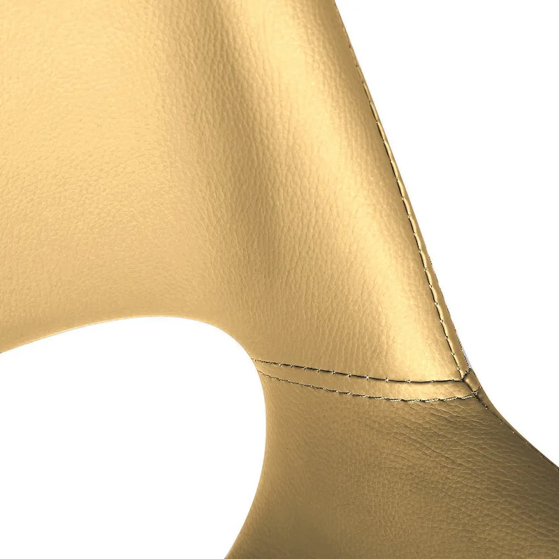 Carson Carrington Langa Faux Leather Mid-Century Dining Chair with Metal Legs