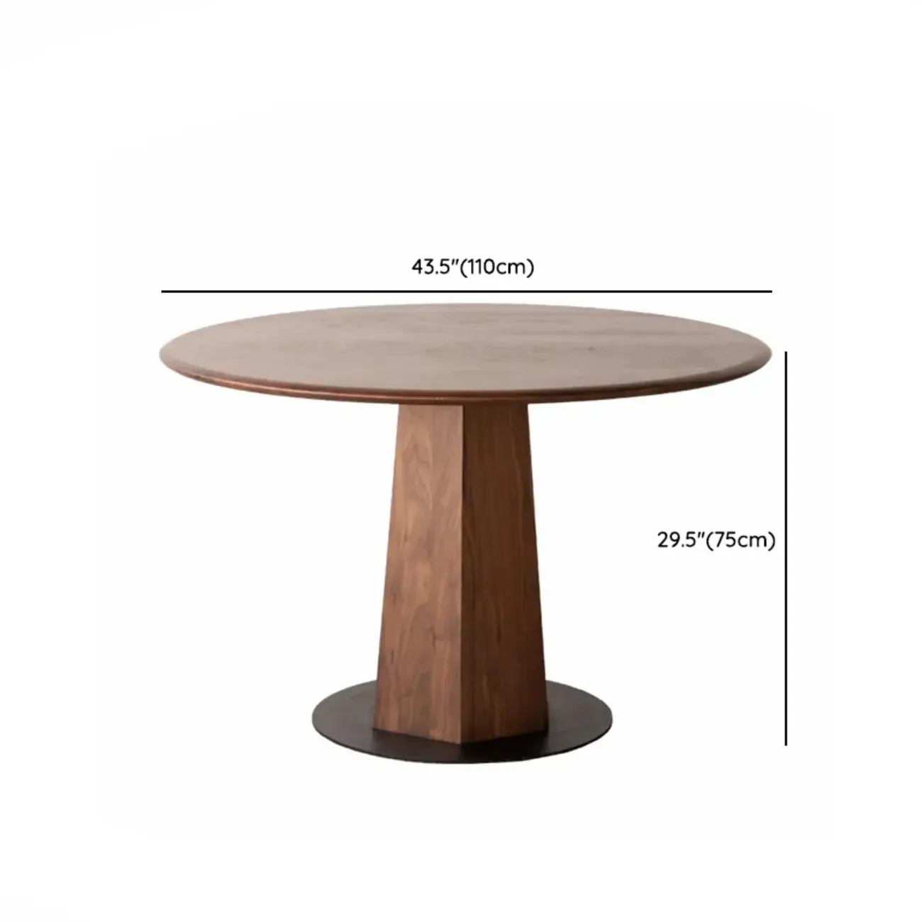 Traditional Pine Solid Wood Round Dining Table