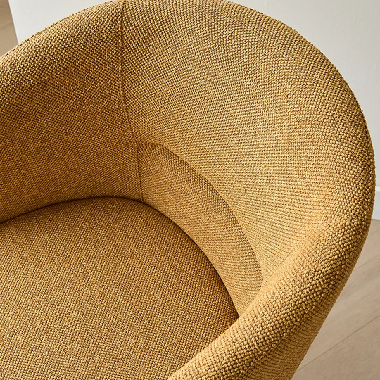 Modern Swivel Barrel Dining Chair with Arms