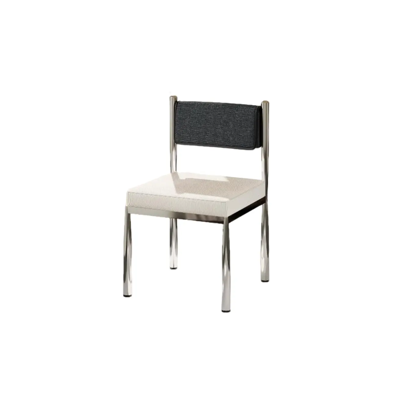 Mid-Century Modern Linen Upholstered Dining Chair