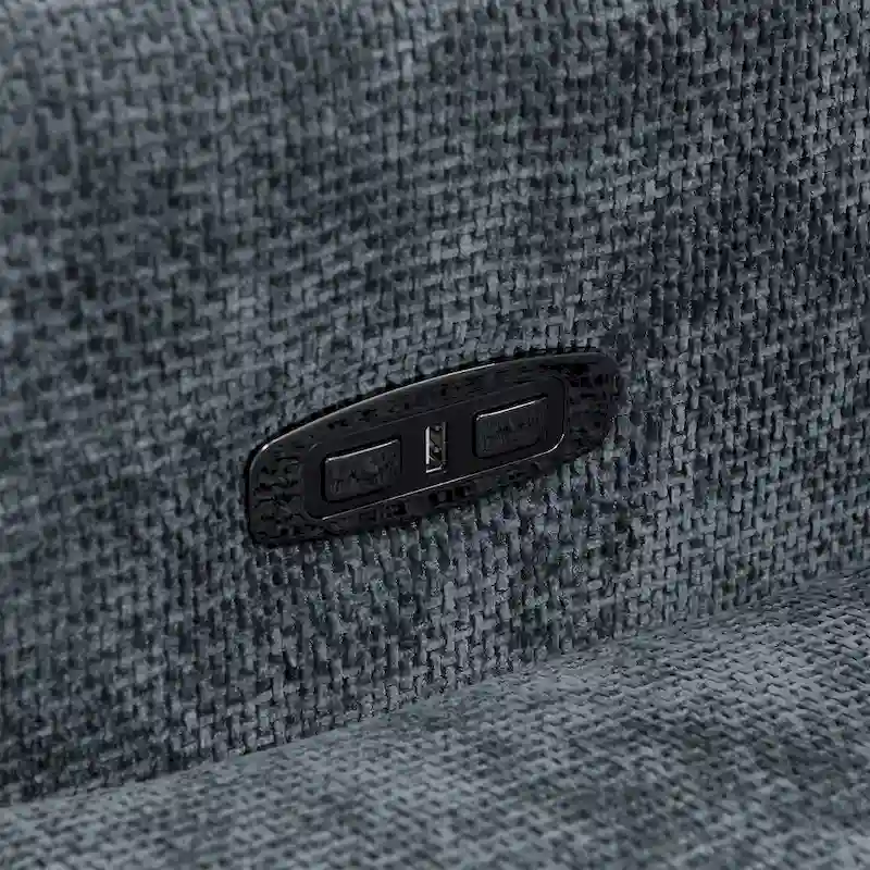 Olmas 33.5 W Power Swivel Glider Recliner with USB Charger Set Of 2