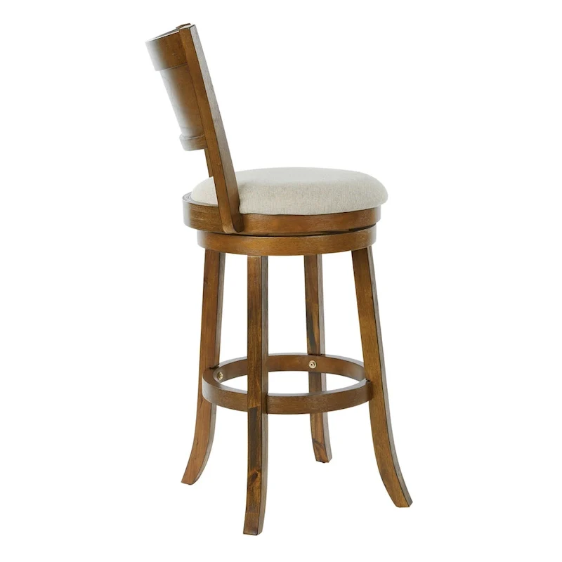 McNiven 30-inch Swivel Stool with Solid Back