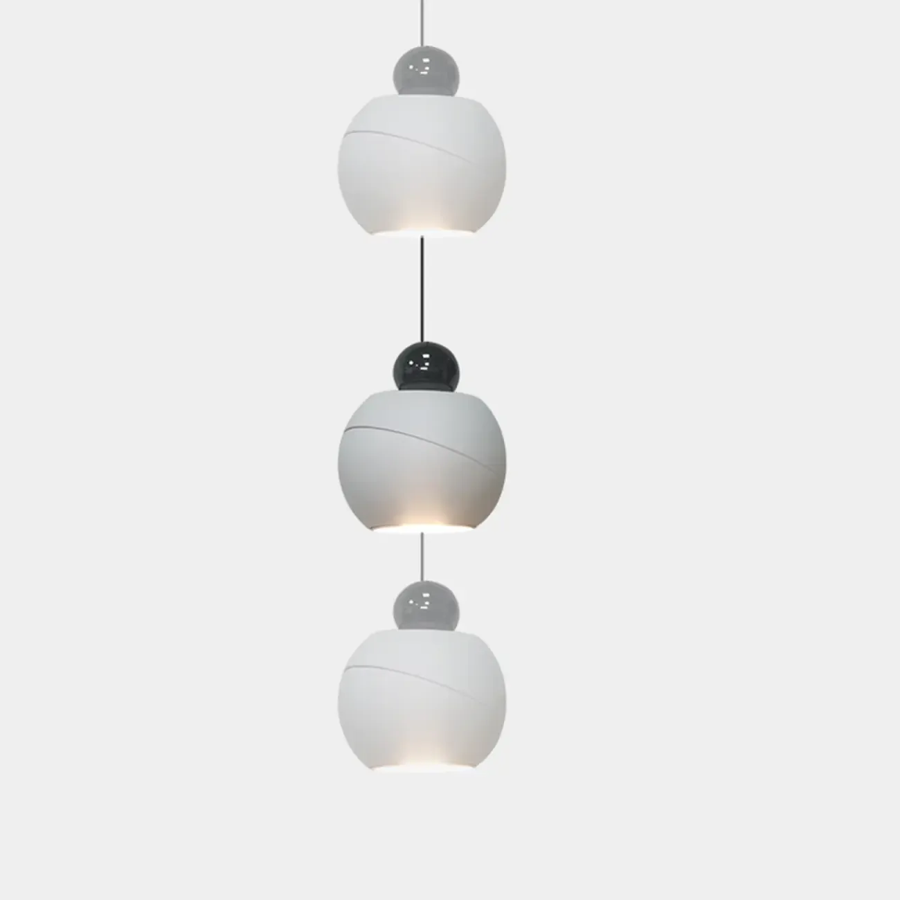 Modern Glass Globe LED Bedroom Hanging Pendant Light