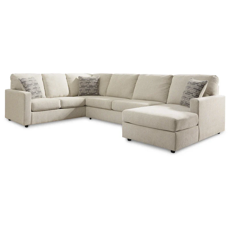 Signature Design by Ashley Edenfield 3-Piece Sectional with Chaise - 139 W x 89 D x 35 H